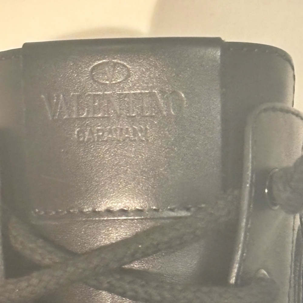 Valentino Garavani Leather Combat Boots - Picture 6 of 8
